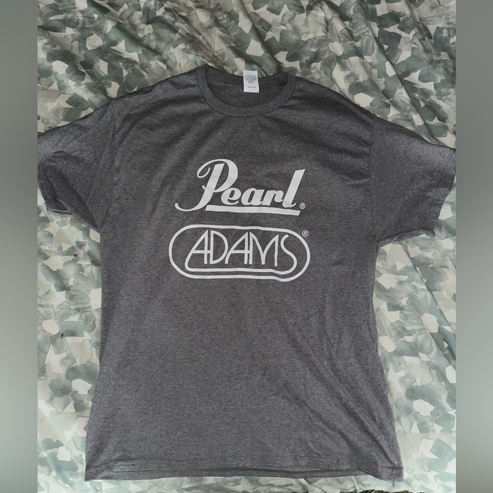 Pearl/Adam’s Percussion sponsor shirt